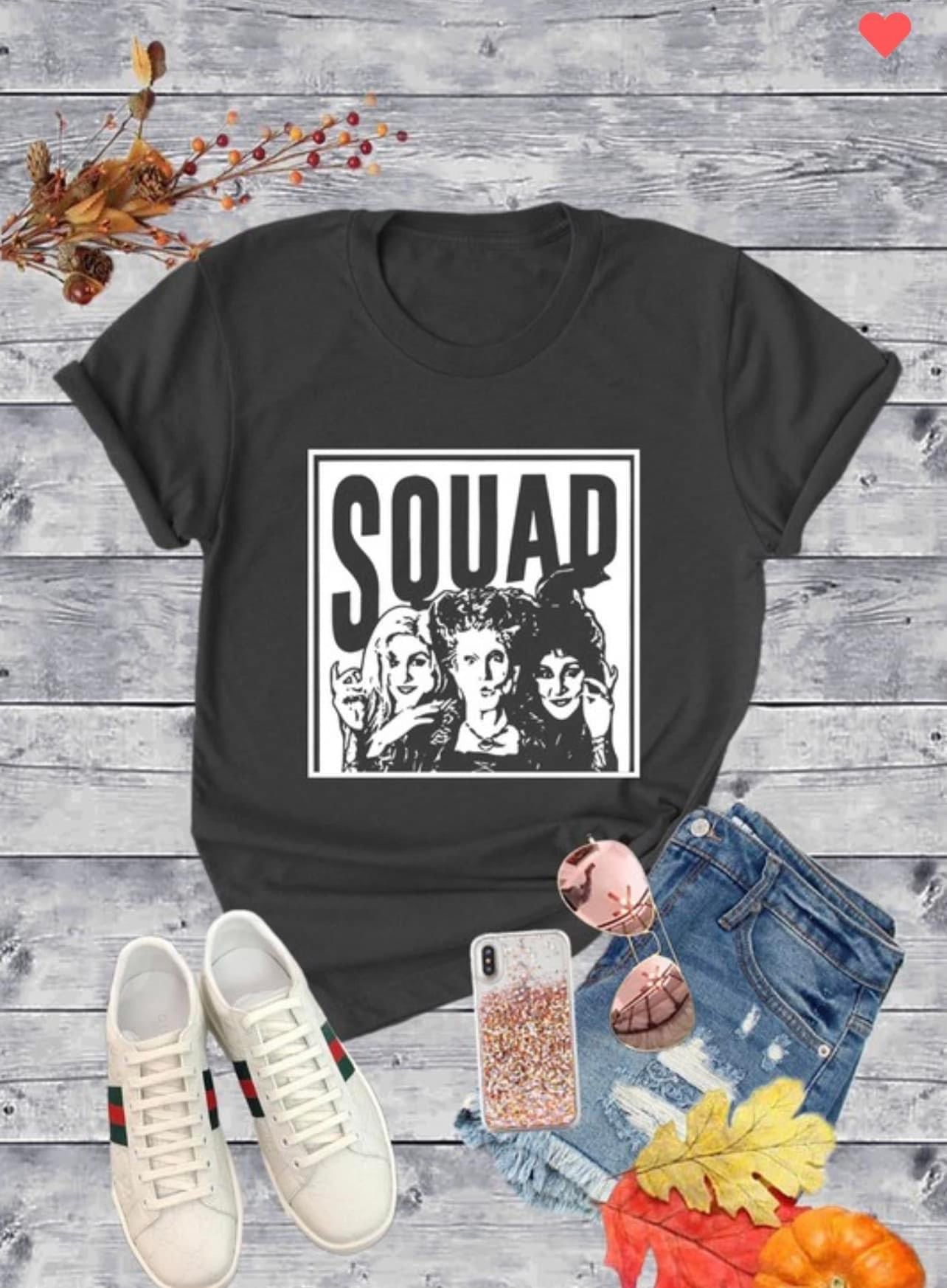 Black squad t shirt hotsell