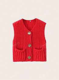 Red Sweater Vest