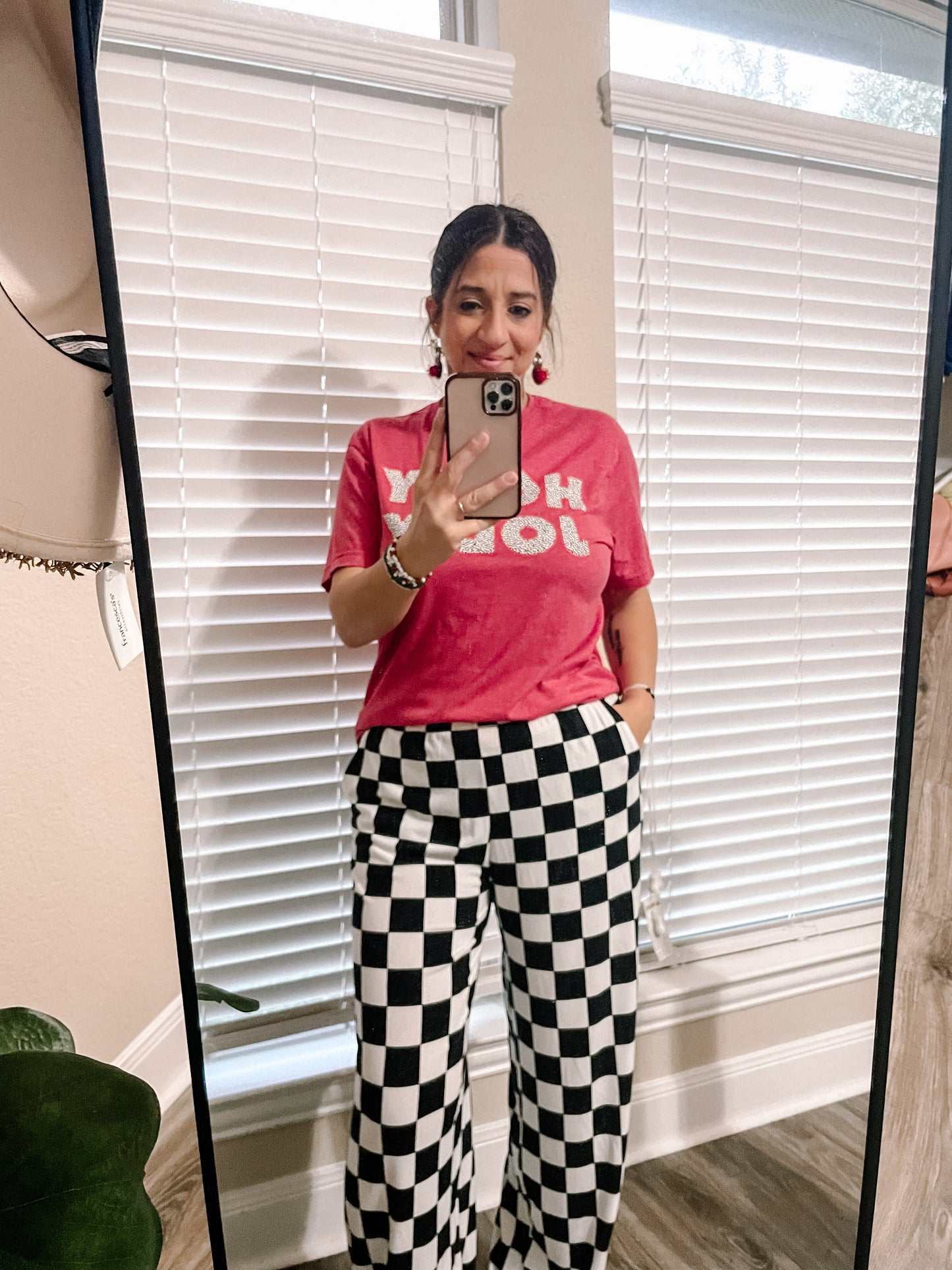 Black and White Checkered Pants