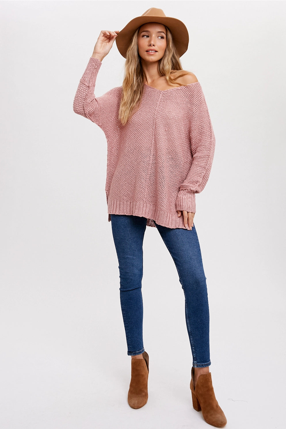 Blush Relaxed Fit Sweater