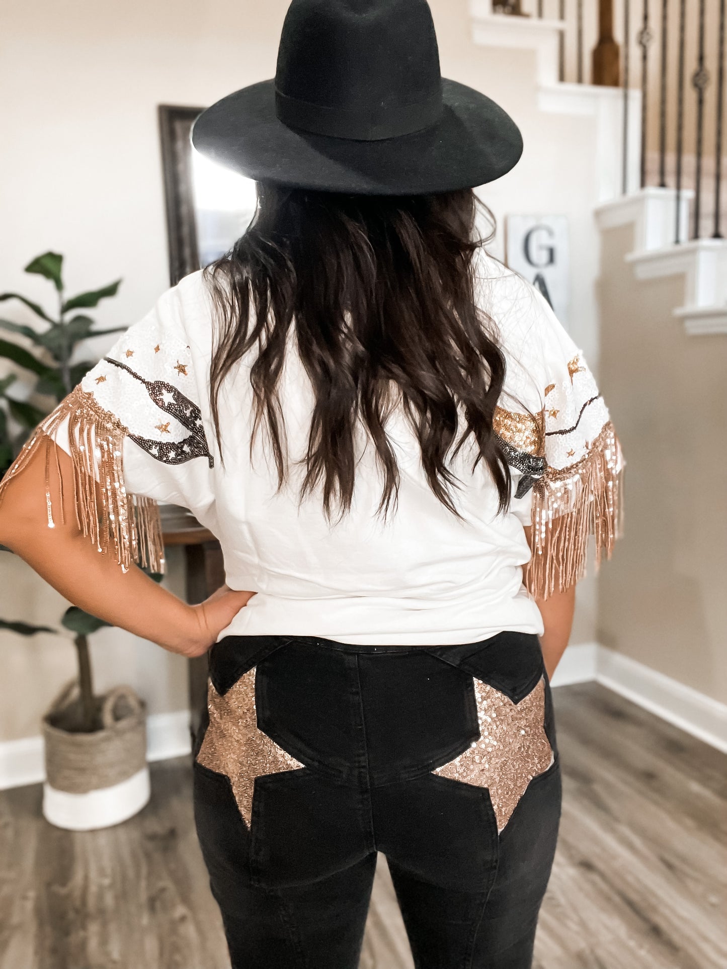 Sequin Star Flair Denim