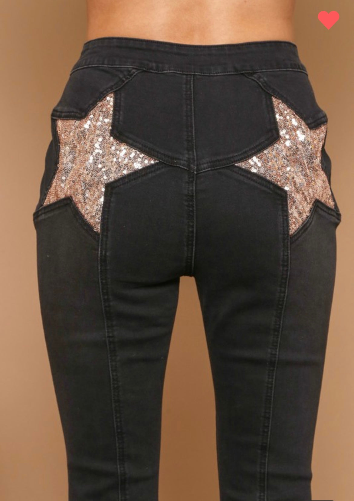 Sequin Star Flair Denim