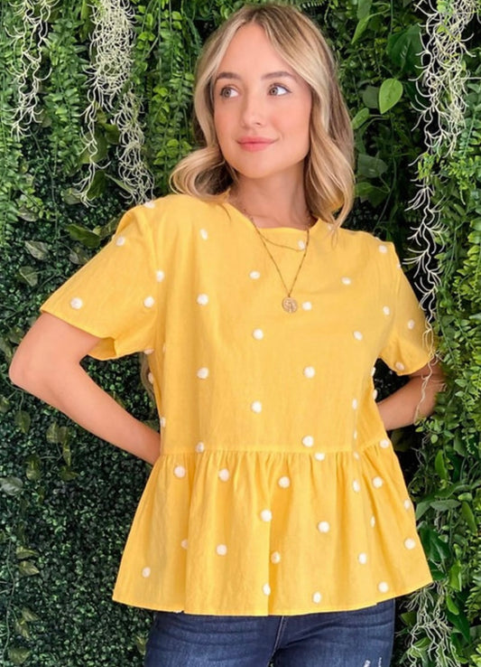 Yellow Dot Top