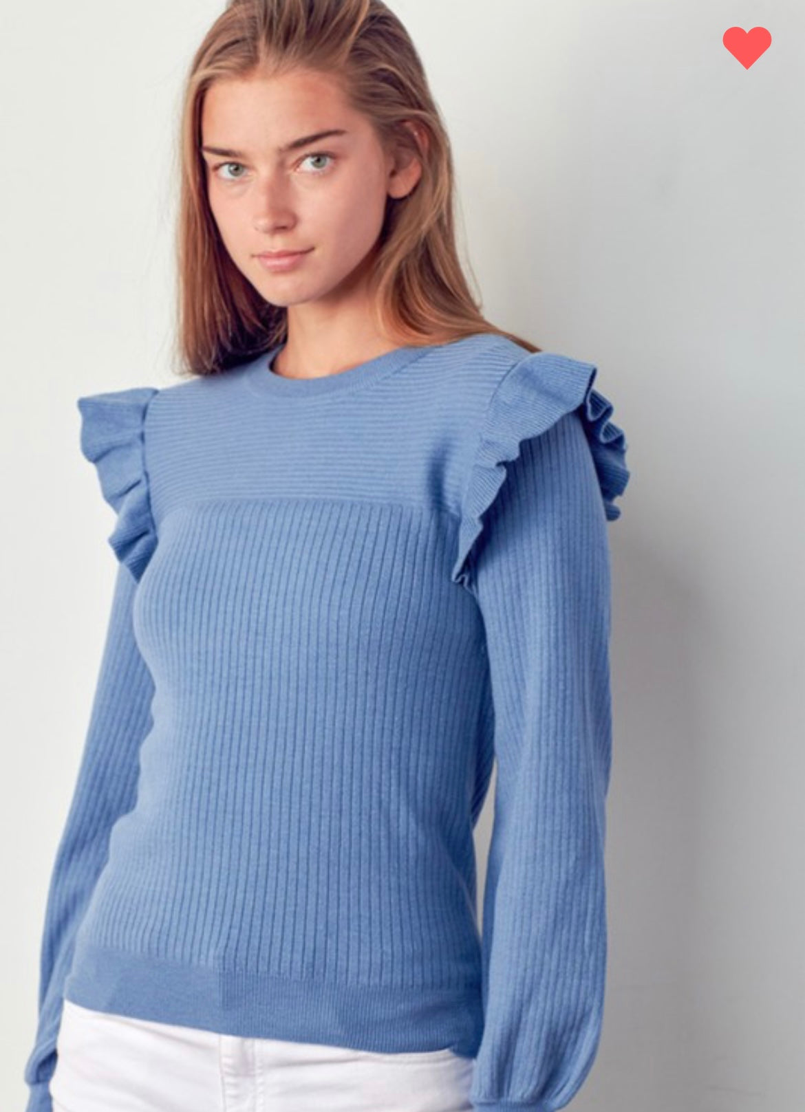 Flutter Sleeve Sweater