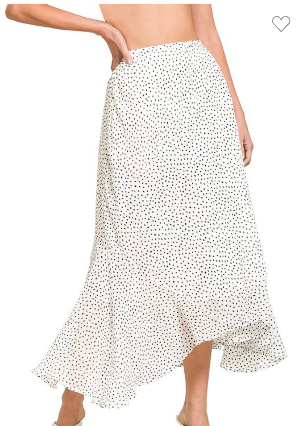 Polka Dot Maxi Skirt